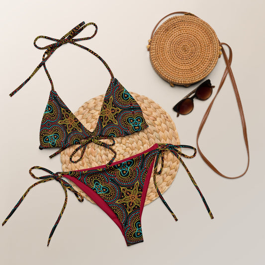 All - over print string bikini | swimming suit - PratSN