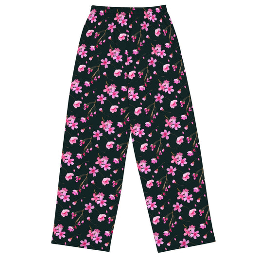 All-over print unisex wide-leg pants - PratSN