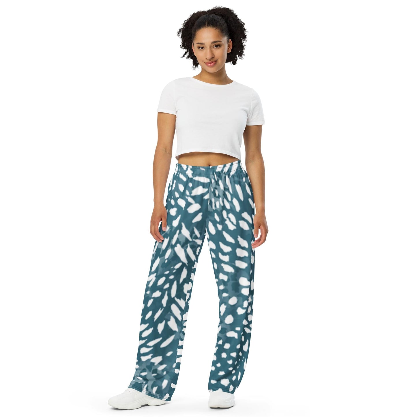 All - over print unisex wide - leg pants - PratSN