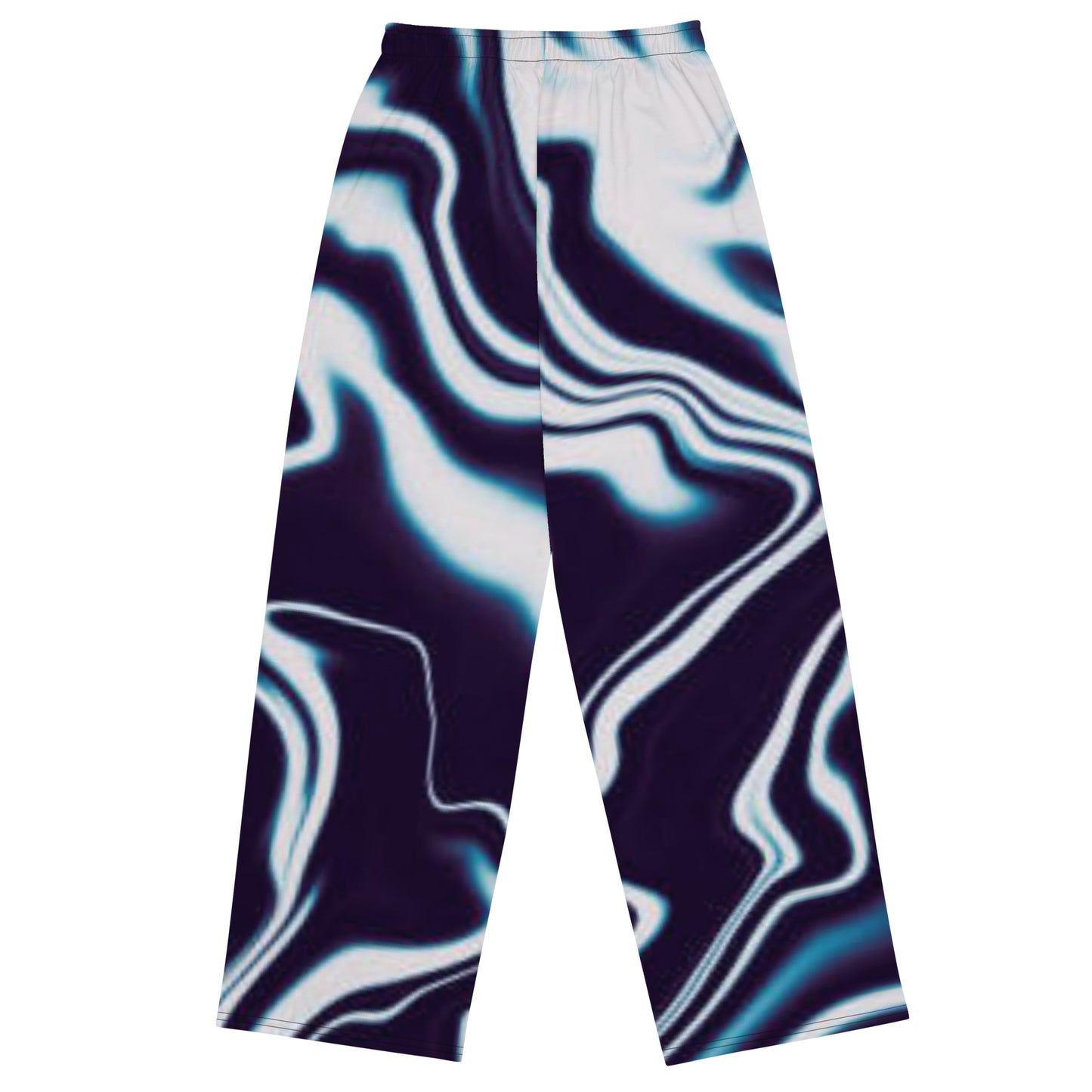 Unisex wide-leg pants-Liquid pattern Loose Fit Trousers