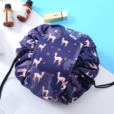 Animal Printing Large Capacity Drawstring Lazy Cosmetic Storage Bag - PratSN