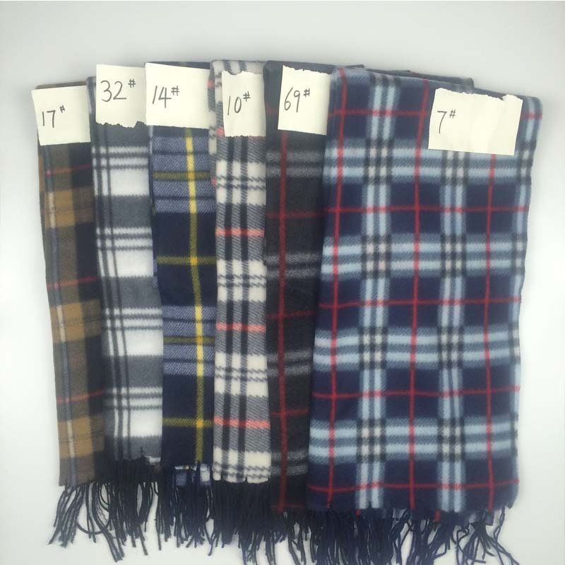Autumn And Winter Black And White Plaid Plus - sized Thickening Thermal Men's And Women's Scarf - PratSN
