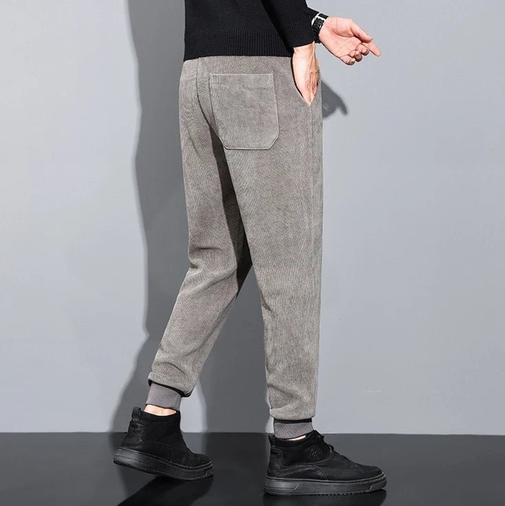 Autumn and Winter High Quality New Korean Commuter Casual Fashion Business Men Corduroy Pants - PratSN