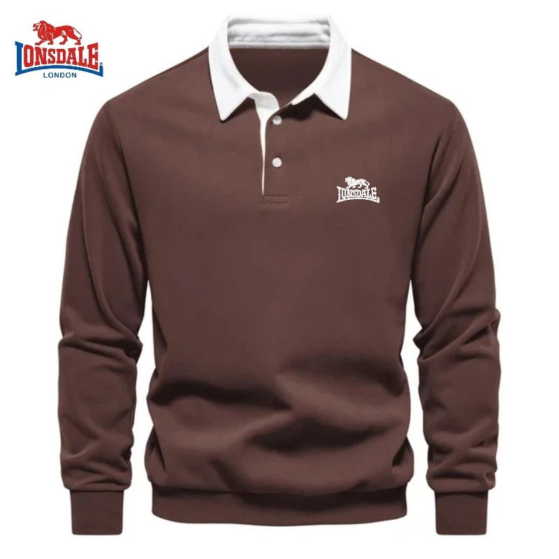 Autumn and winter men's embroidery brand pure cotton long sleeved polo shirt new fashion casual multifunctional jacket top - PratSN