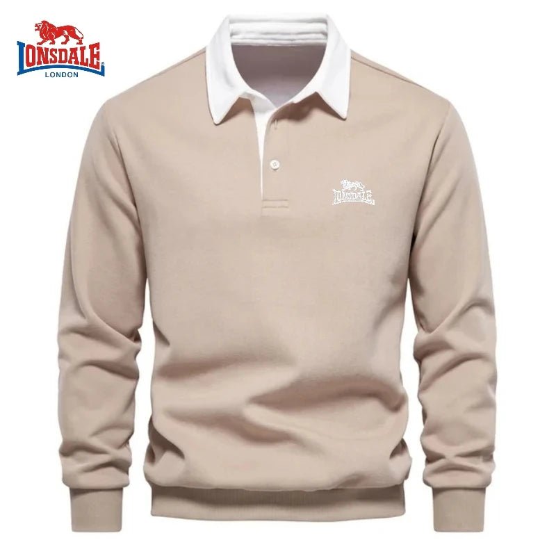 Autumn and winter men's embroidery brand pure cotton long sleeved polo shirt new fashion casual multifunctional jacket top - PratSN