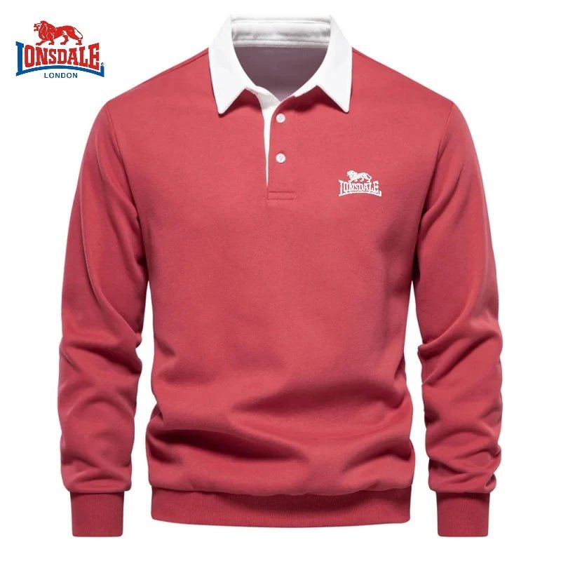 Autumn and winter men's embroidery brand pure cotton long sleeved polo shirt new fashion casual multifunctional jacket top - PratSN