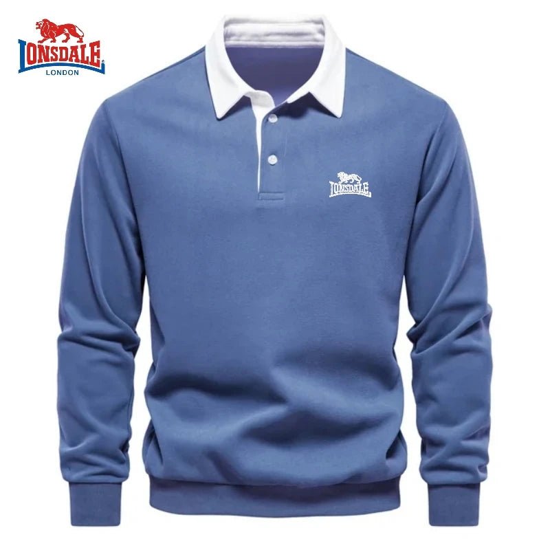 Autumn and winter men's embroidery brand pure cotton long sleeved polo shirt new fashion casual multifunctional jacket top - PratSN