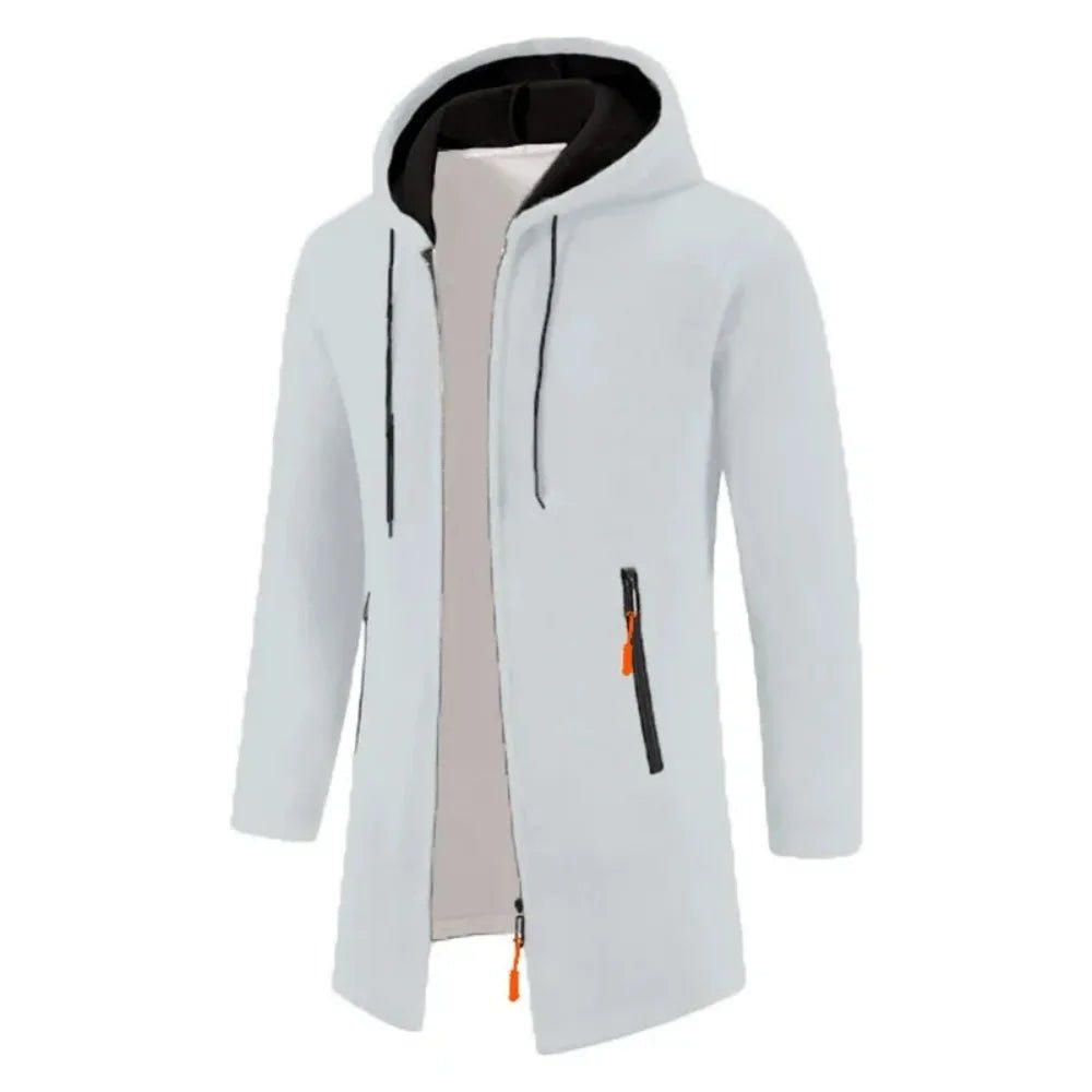 Autumn Men's Long Sleeve Sweatshirts for Men with Zipper Hooded Mens Oversize Winter Top Jacket Coat Warm Streetwear - PratSN