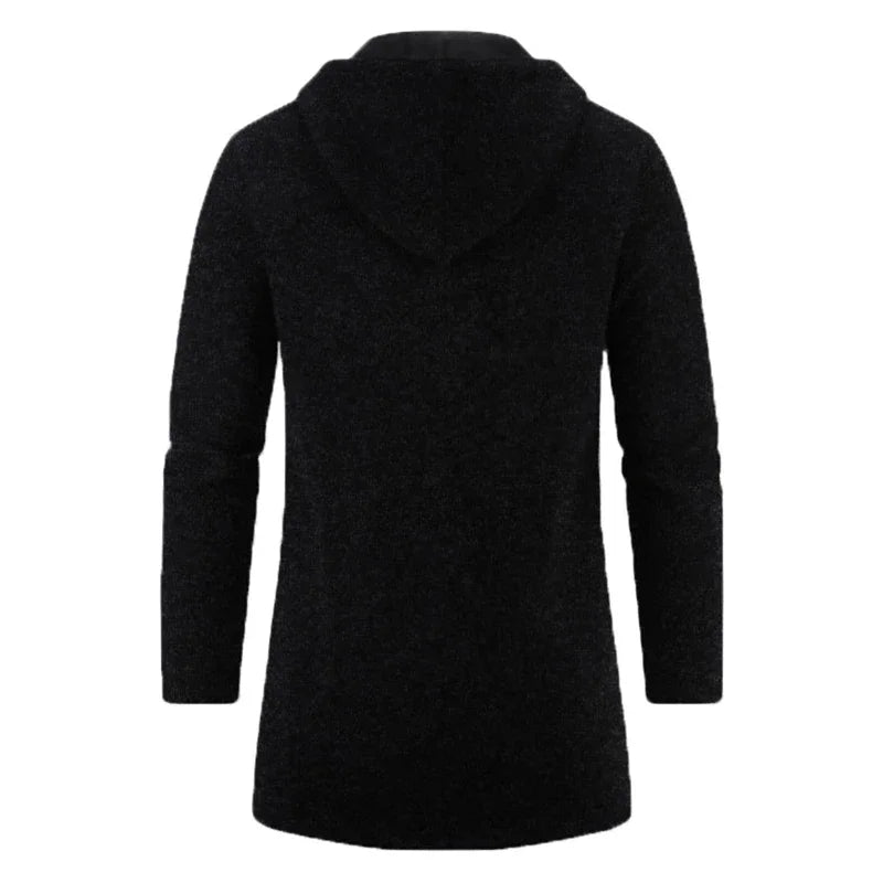 Autumn Men's Long Sleeve Sweatshirts for Men with Zipper Hooded Mens Oversize Winter Top Jacket Coat Warm Streetwear - PratSN