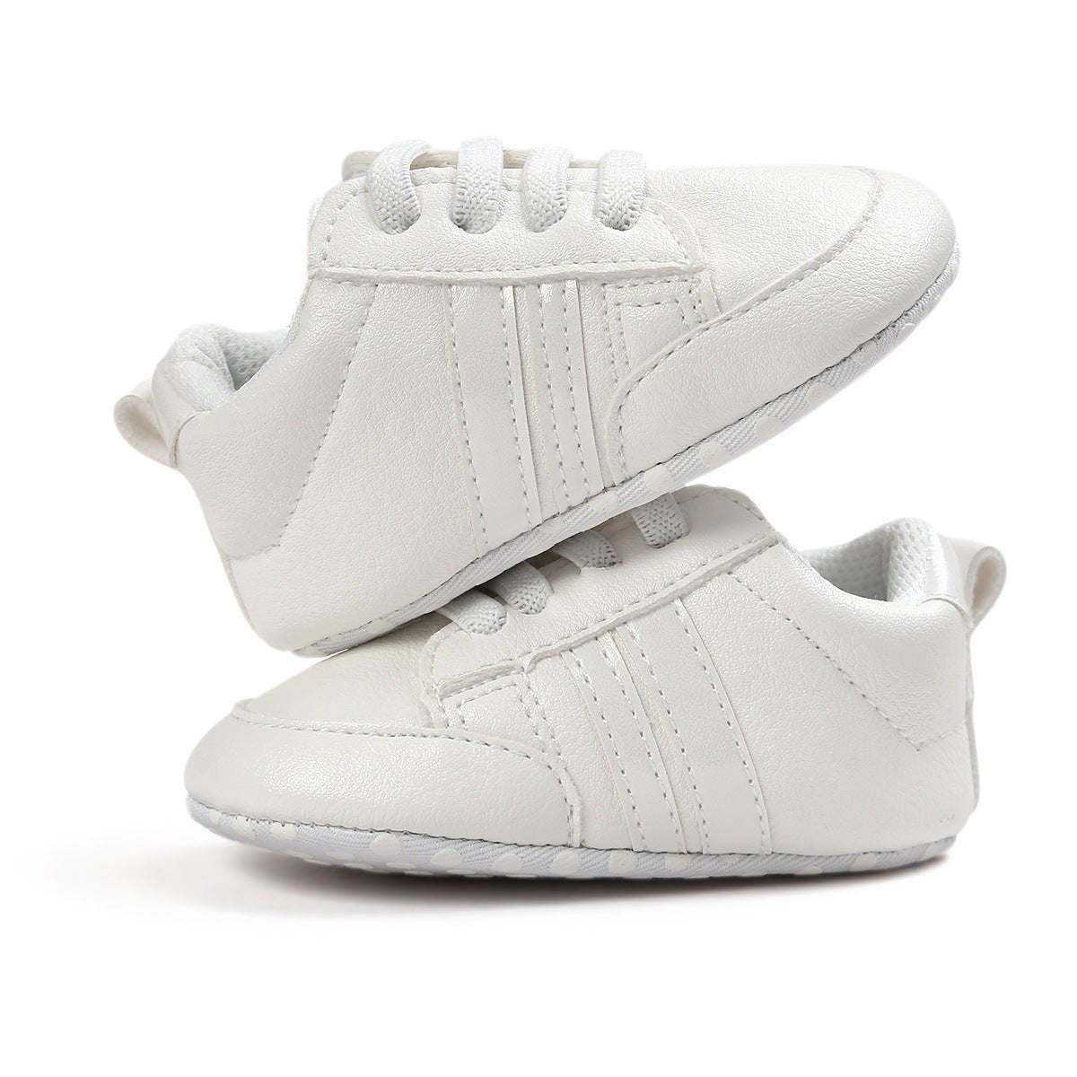 Baby Boy Girl Moccasins Shoes Infant PU Leather Non - slip Soft Newborn Sneakers - PratSN
