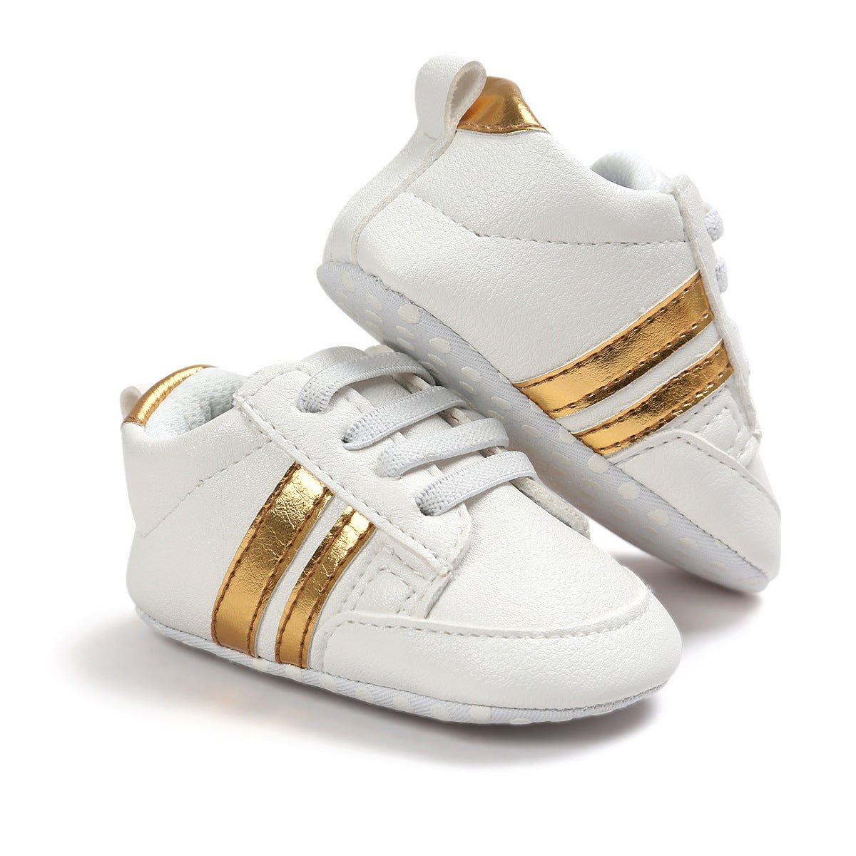 Baby Boy Girl Moccasins Shoes Infant PU Leather Non - slip Soft Newborn Sneakers - PratSN