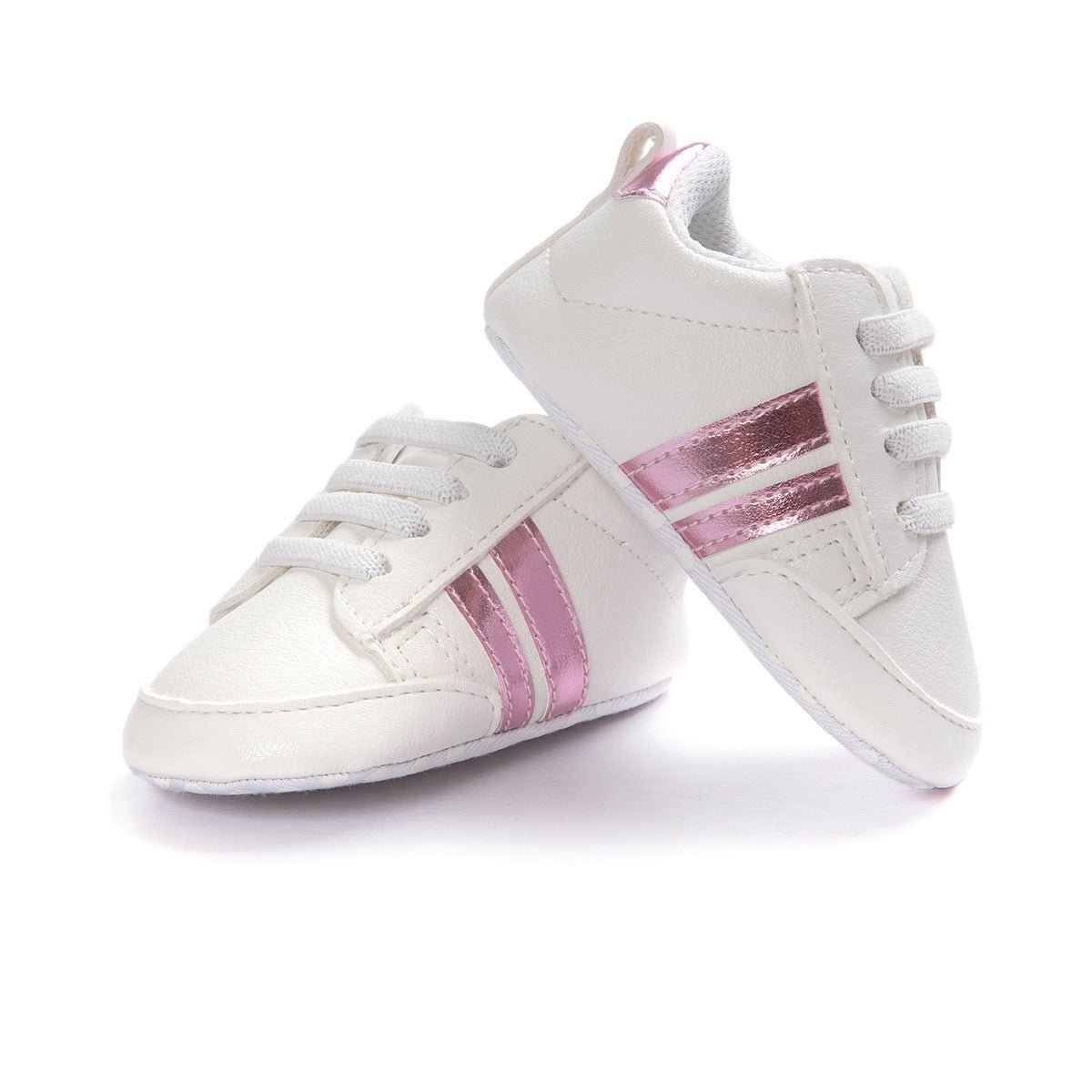 Baby Boy Girl Moccasins Shoes Infant PU Leather Non - slip Soft Newborn Sneakers - PratSN