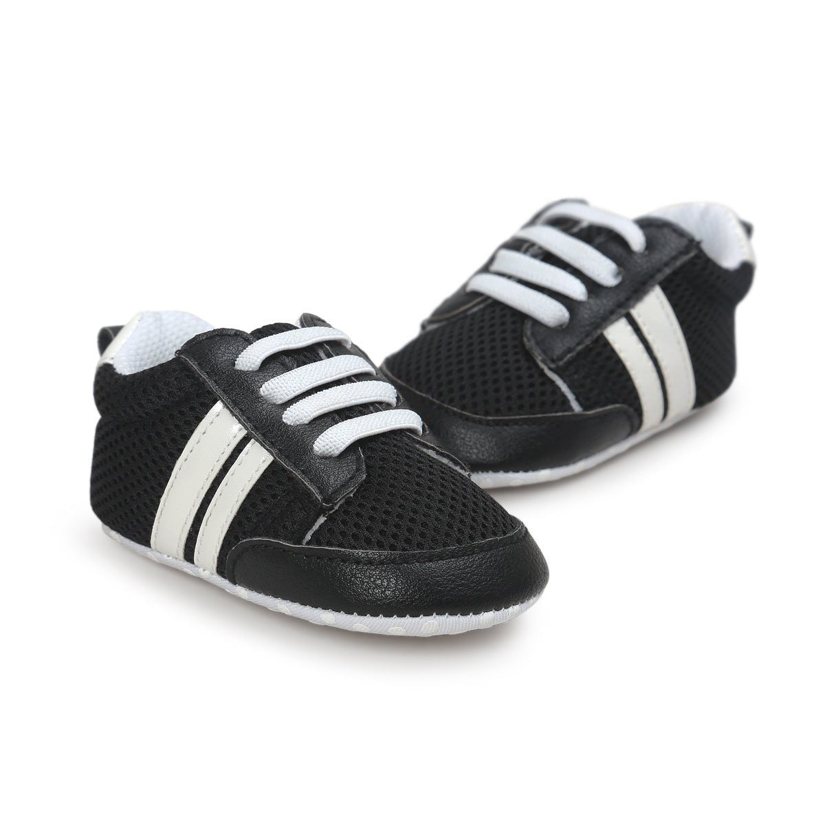 Baby Boy Girl Moccasins Shoes Infant PU Leather Non - slip Soft Newborn Sneakers - PratSN