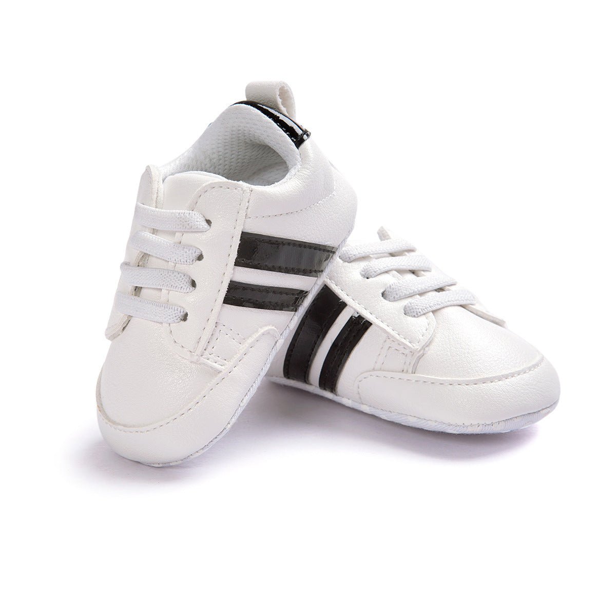 Baby Boy Girl Moccasins Shoes Infant PU Leather Non - slip Soft Newborn Sneakers - PratSN