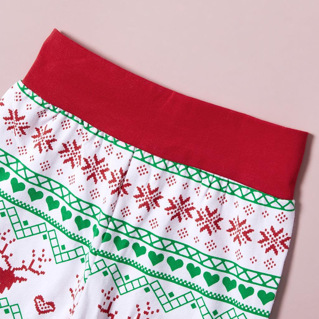 Baby Christmas Style Cotton Long - sleeve Jumpsuit Trousers - PratSN