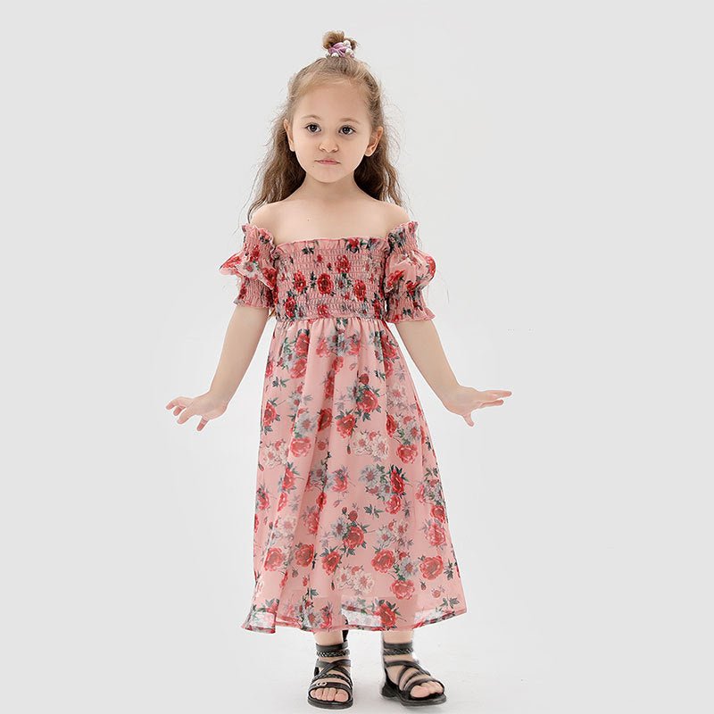 Baby Romper Woven Mother And Daughter Suspender Dress - PratSN