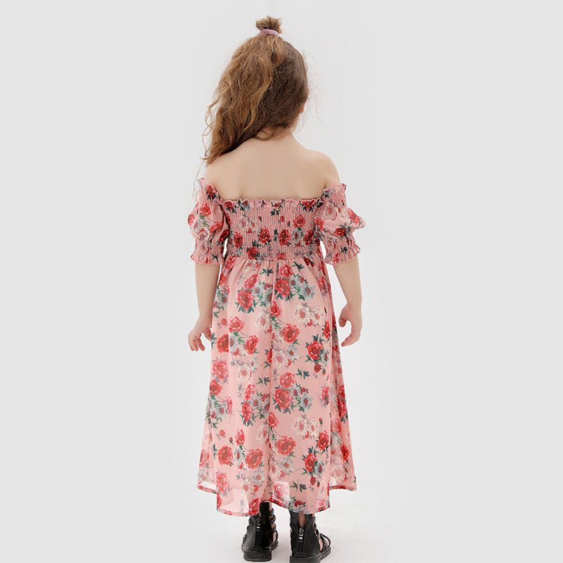 Baby Romper Woven Mother And Daughter Suspender Dress - PratSN