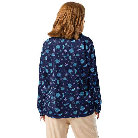 Banana Mania - Trendy women’s long sleeve pajama top - PratSN