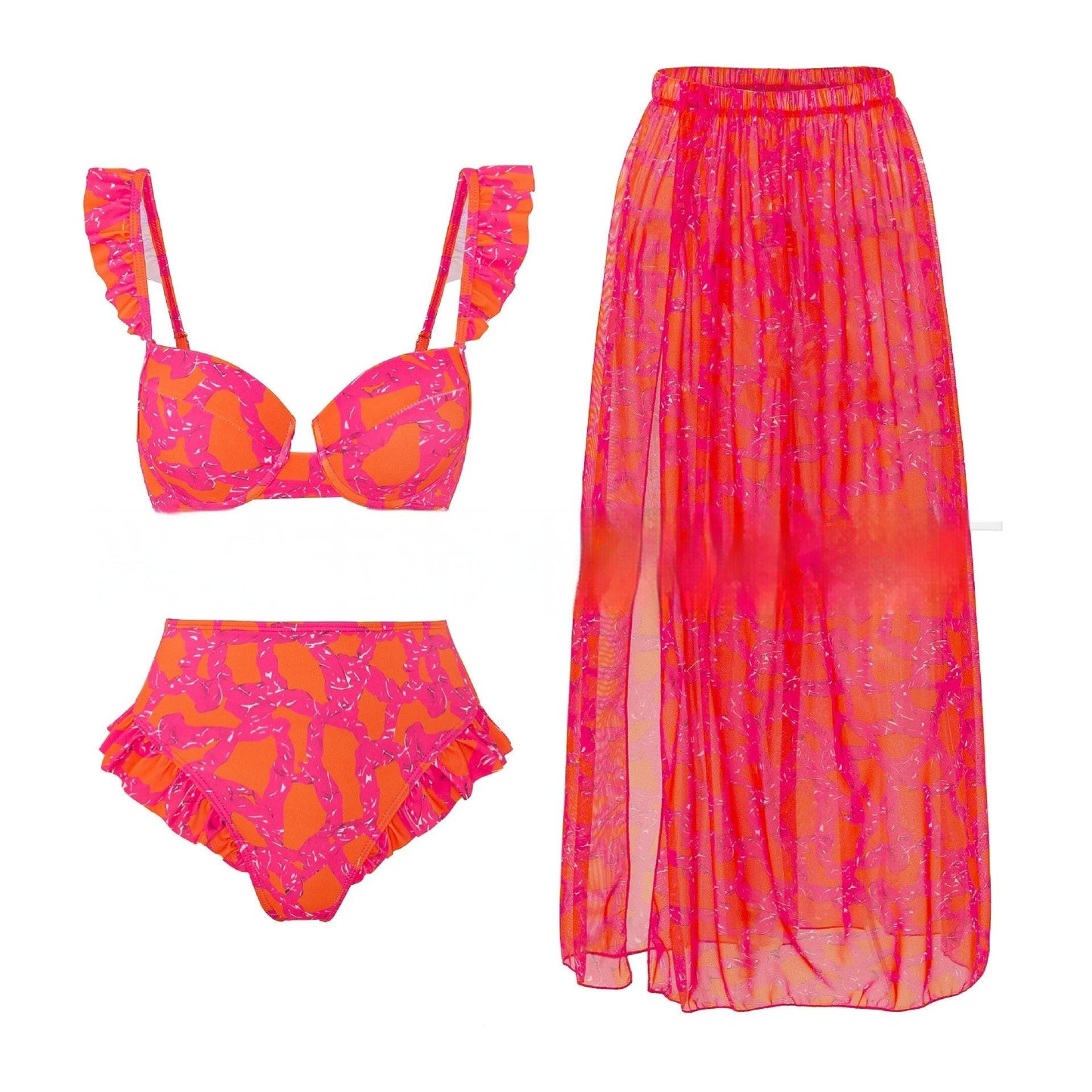 Bikini Three Piece Swimsuit Women's Slimming - PratSN