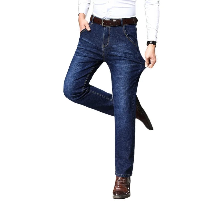 Blue Men's Stretch Jeans, Black Denim Trousers, Fashion Slim Casual Pants Asian Size 28 - 40 - PratSN