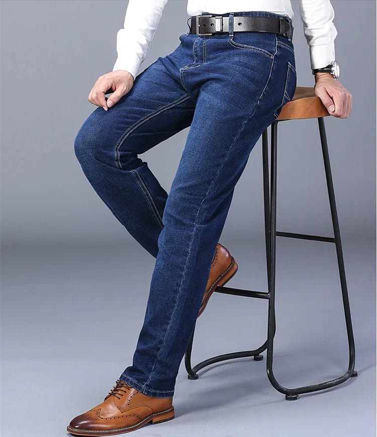 Blue Men's Stretch Jeans, Black Denim Trousers, Fashion Slim Casual Pants Asian Size 28 - 40 - PratSN