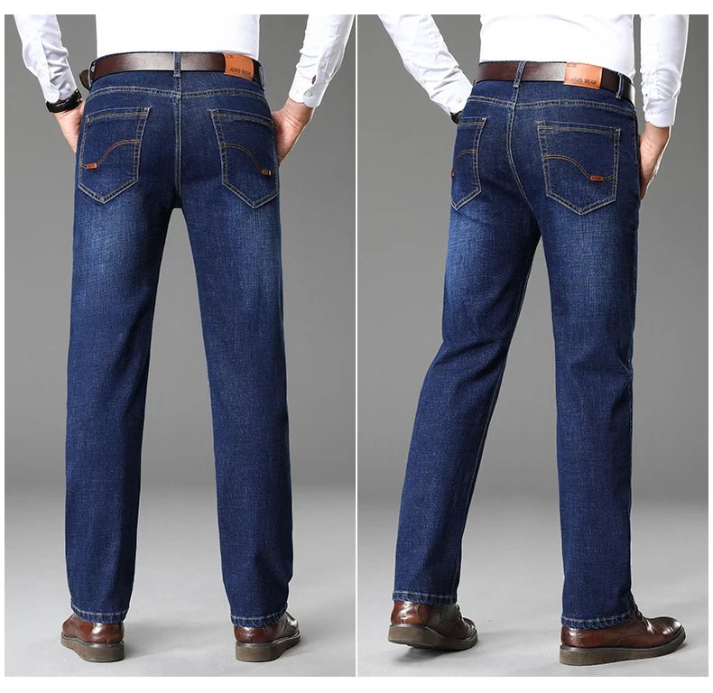 Blue Men's Stretch Jeans, Black Denim Trousers, Fashion Slim Casual Pants Asian Size 28 - 40 - PratSN