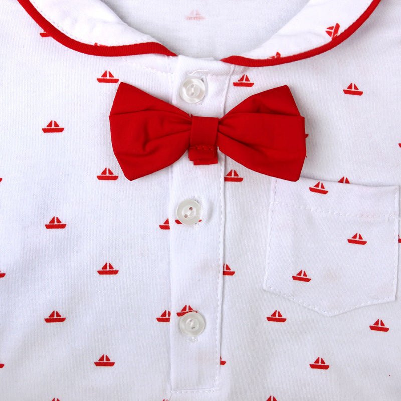 Boys Baby Clothes Suit Short Sleeve Triangle Shorts Children's Clothes - PratSN