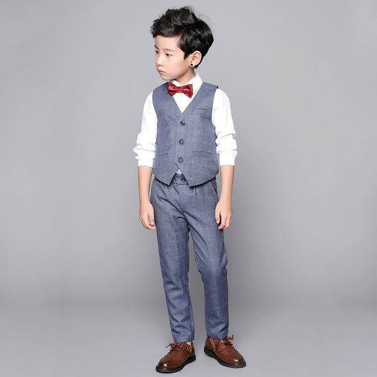Boy's Suit Fashion Spring Two - piece Vest Set - PratSN