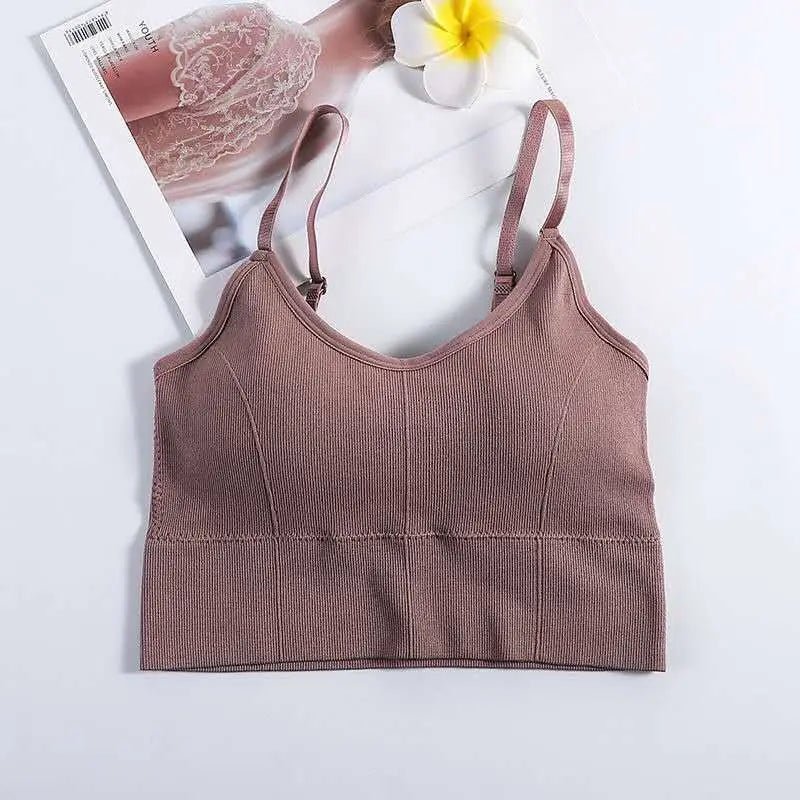 Breathable Sports Bra Anti - sweat Fitness Top Seamless Bra Shockproof Crop Top Women Push up Sport Bra Gym Workout Top - PratSN
