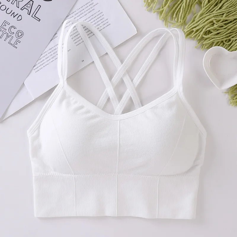 Breathable Sports Bra Anti - sweat Fitness Top Seamless Bra Shockproof Crop Top Women Push up Sport Bra Gym Workout Top - PratSN