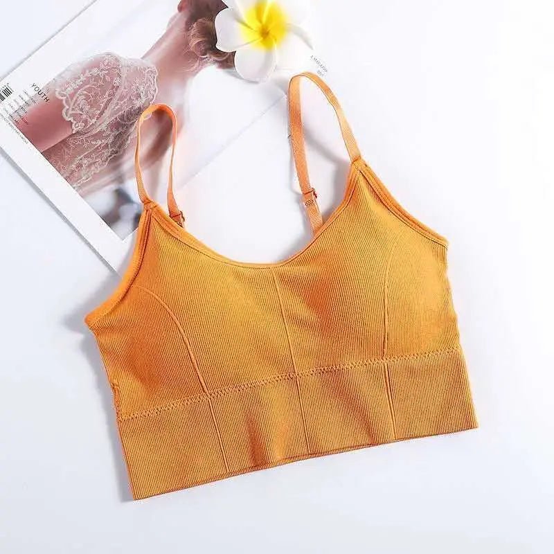 Breathable Sports Bra Anti - sweat Fitness Top Seamless Bra Shockproof Crop Top Women Push up Sport Bra Gym Workout Top - PratSN