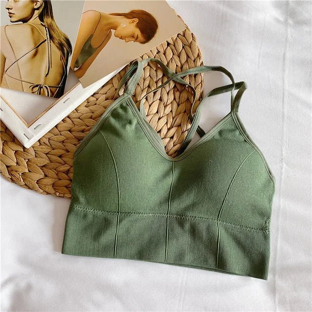 Breathable Sports Bra Anti - sweat Fitness Top Seamless Bra Shockproof Crop Top Women Push up Sport Bra Gym Workout Top - PratSN