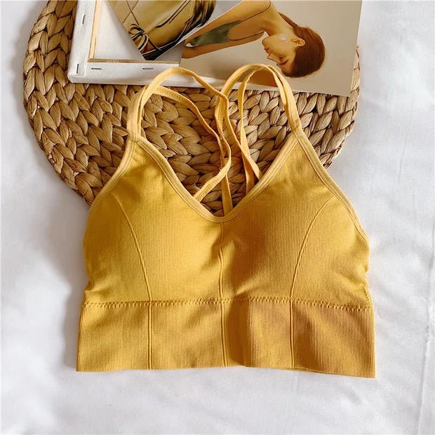 Breathable Sports Bra Anti - sweat Fitness Top Seamless Bra Shockproof Crop Top Women Push up Sport Bra Gym Workout Top - PratSN