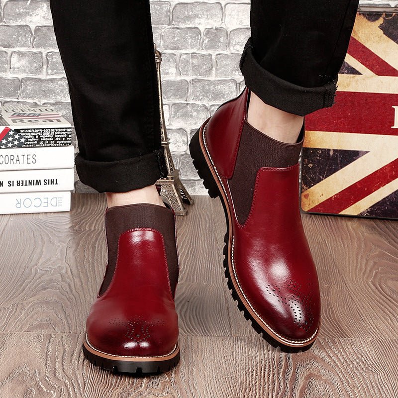 Brock Leather Boots Men Shoes Men Martin Boots - PratSN
