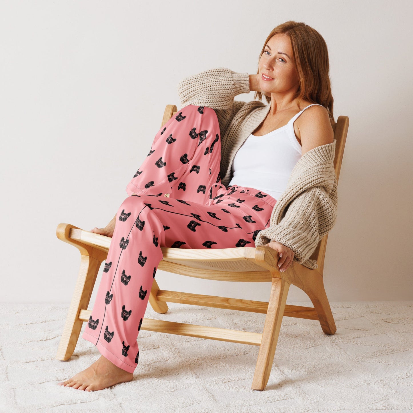 Bulldog pattern Women’s pajama pants - PratSN