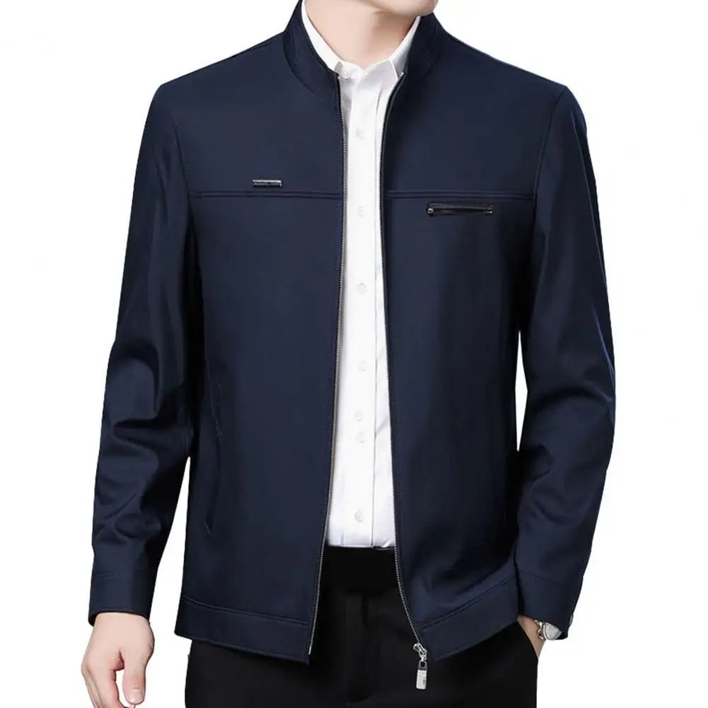 Business Men's Jacket Male Slim Fit Outerwear Men Zip Up Jacket Men Spring Thin Jacket - PratSN
