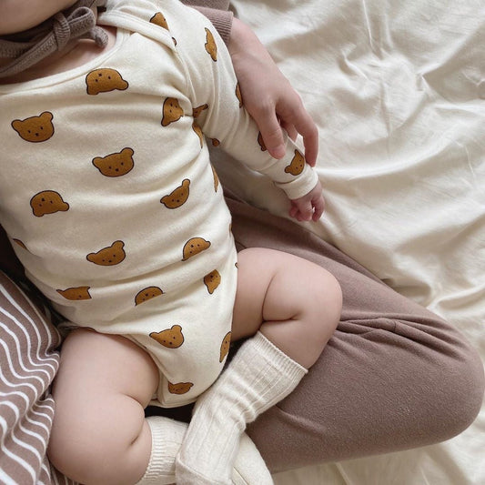 Cartoon Bear Print Clothes Casual Clothing Suit - PratSN