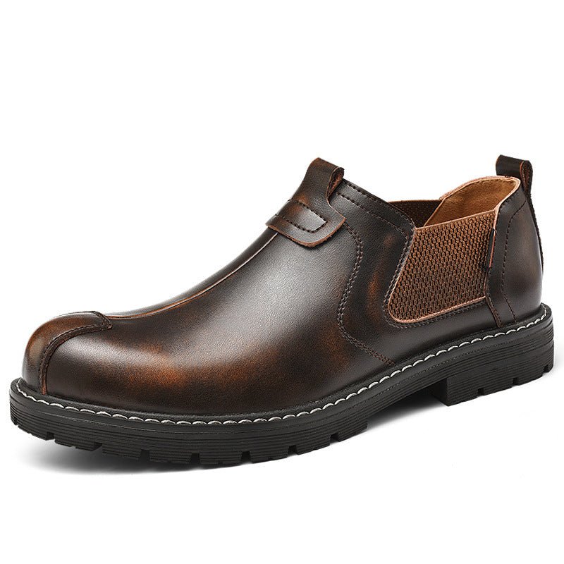 Casual leather shoes men loafers - PratSN