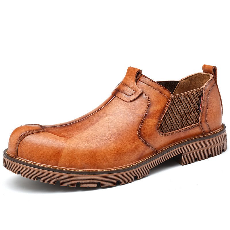 Casual leather shoes men loafers - PratSN