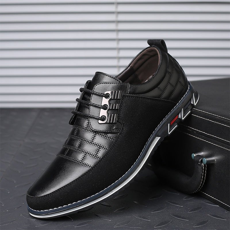 Casual Leather Shoes Men's Shoes British Shoes - PratSN