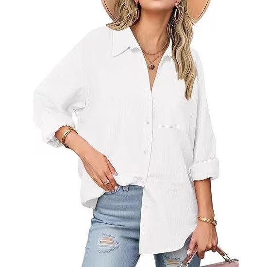 Casual Long - sleeved Shirt For Women - PratSN