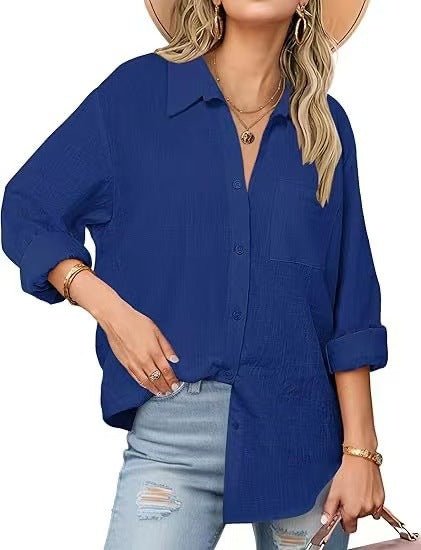 Casual Long - sleeved Shirt For Women - PratSN