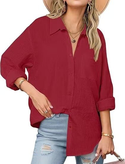 Casual Long - sleeved Shirt For Women - PratSN