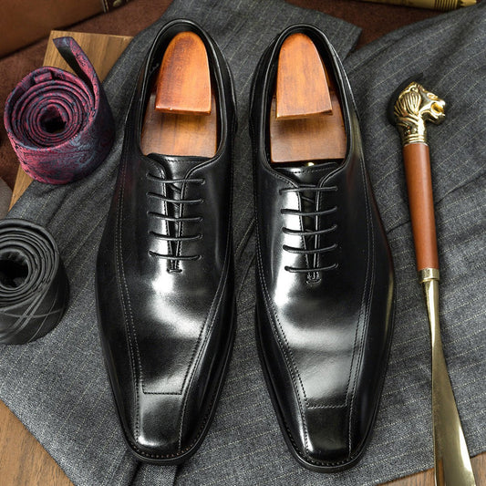 Casual Oxford Leather Shoes Korean Leather Men's Shoes - PratSN