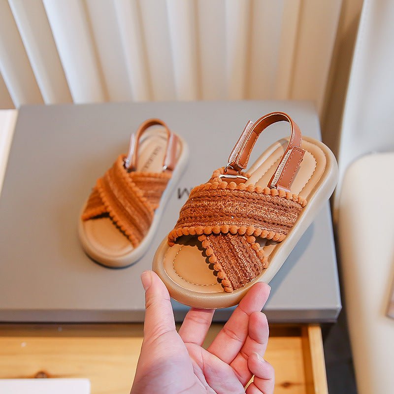 Casual Soft Bottom Children Older Children's Retro Beach Shoes - PratSN