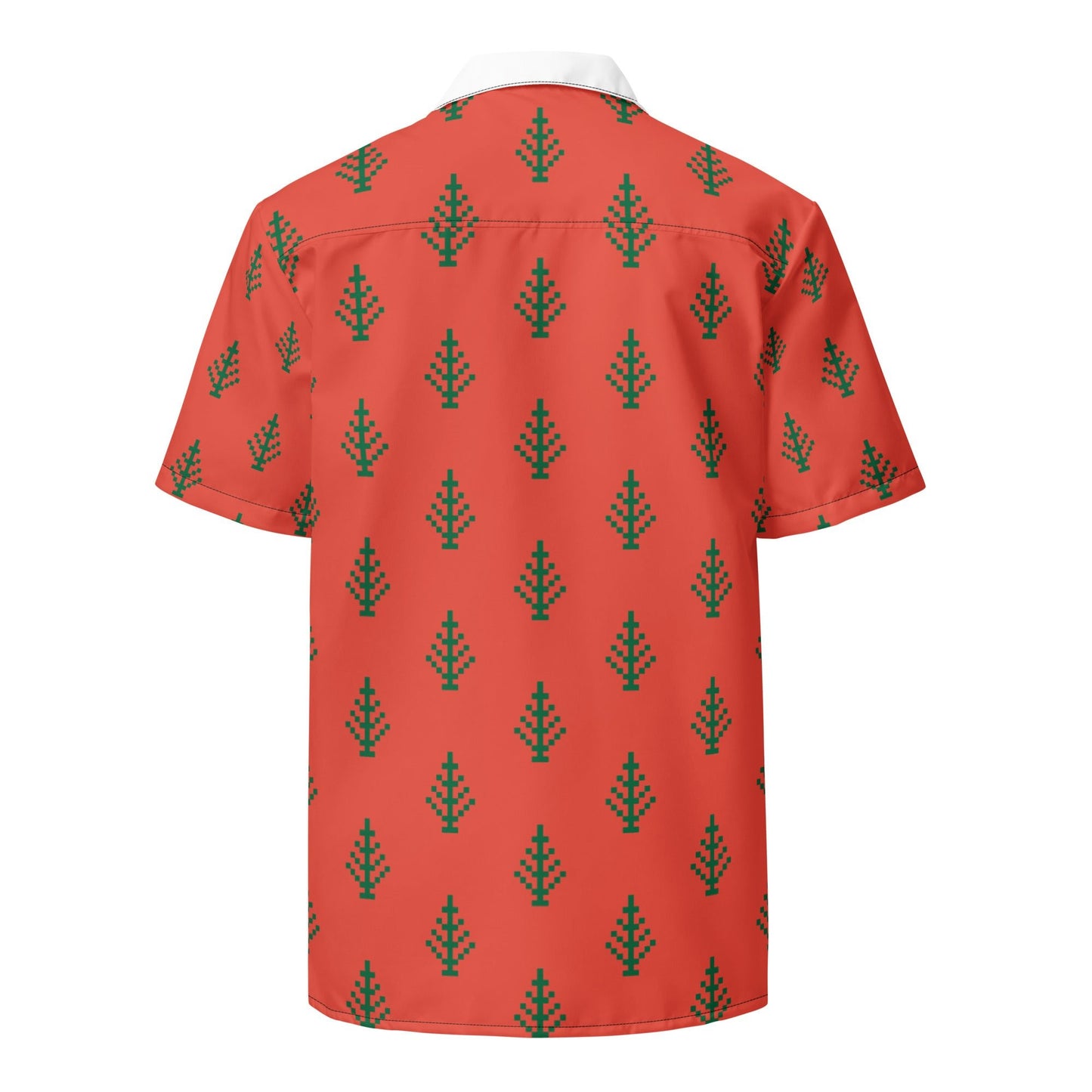 Casual Summer Shirt in Orange Red button Shirt - Unisex shirt - PratSN