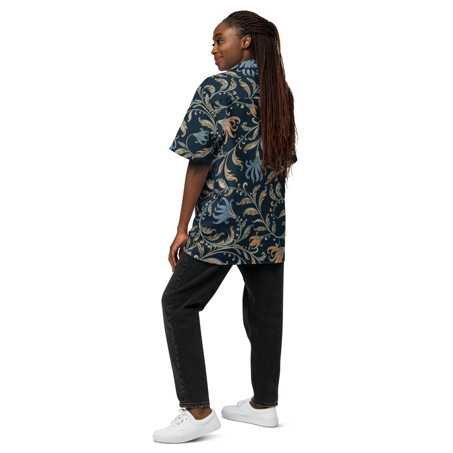 Casual Summer Shirt - Tropical Print Unisex Button - Up Shirt - PratSN