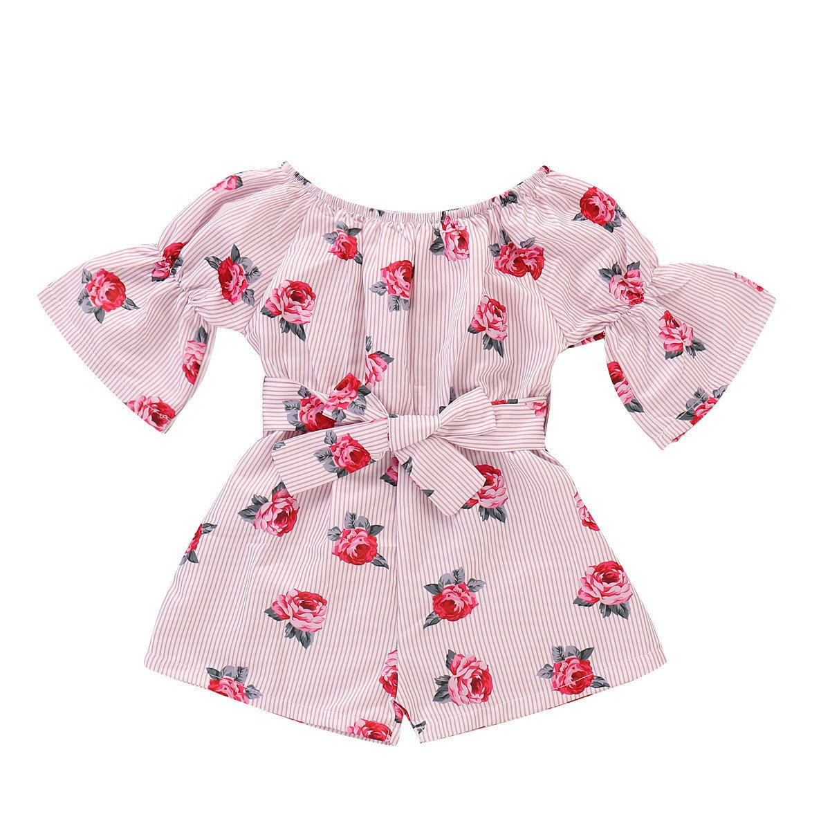 Casual Toddler Baby Girl Romper Floral Sunsuit Summer Outfits One Piece - PratSN