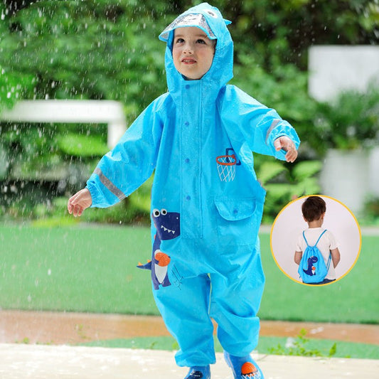 Children's Cartoon Waterproof Suit One - Piece Rain Pants - PratSN