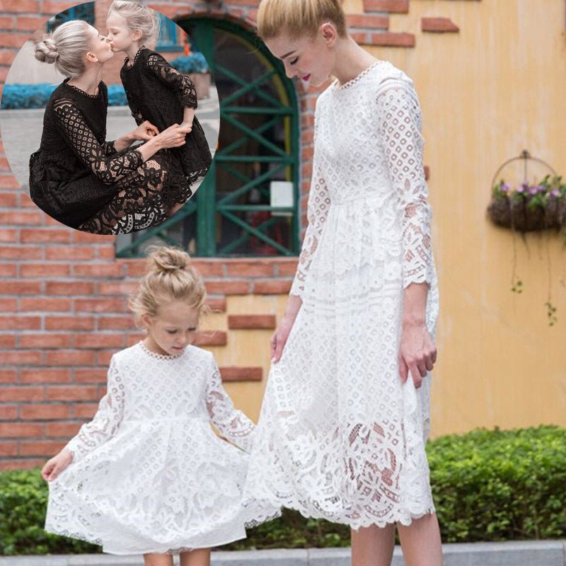 Children's Clothing Lace Dress Mother And Daughter Dresses - PratSN